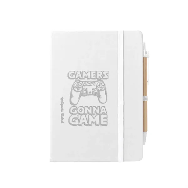 Notebook with 80 lined pages, matching pen, sticky notes, sticky flags... from ASI 61125 Hit Promotional Products / Hit®