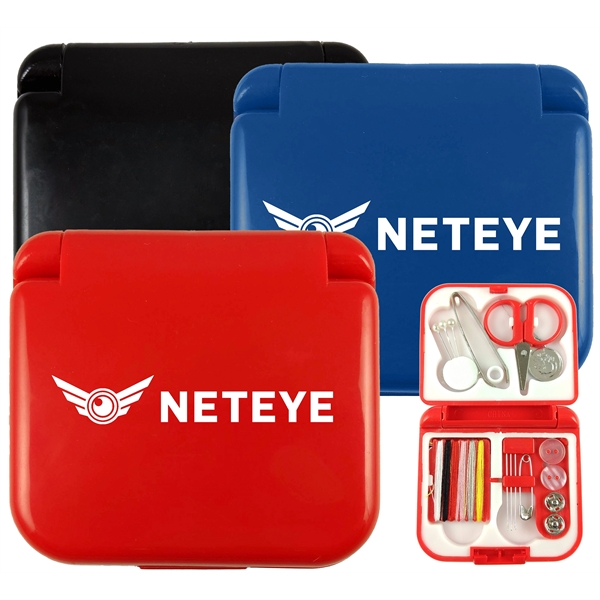 21-piece sewing kit set with a plastic case.... from ASI 57956 Graphco line