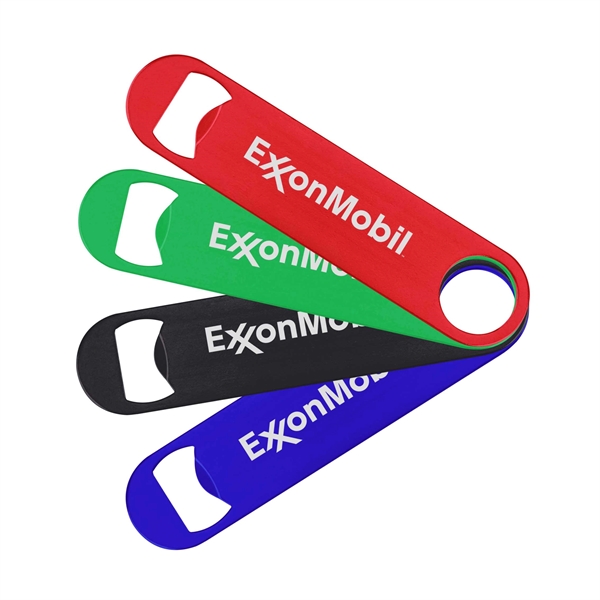 7" Aluminum Bottle Opener, key holder... from ASI 74585 Nu Promo International / Nu Promo Line