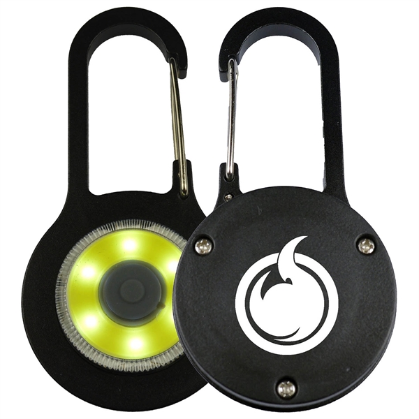 Durable carabiner with bright COB light for safety.... from ASI 57956 Graphco line