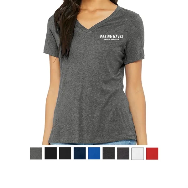 BELLA+CANVAS ® Women's Relaxed Jersey Short Sleeve V-Neck...... from ASI 61125 Hit Promotional Products / Hit®