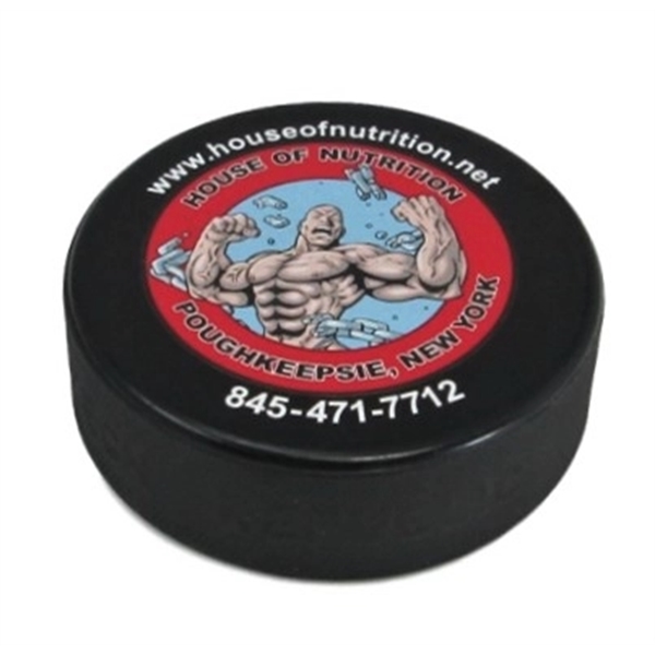 Standard size hockey puck that can be customized for promotional purposes.... from ASI 72657 Active Life Promo / Active Life Promo