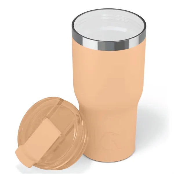 RTIC 20 ounce ceramic insulated stainless steel ringed tumbler with lid.... from ASI 74601 Calico