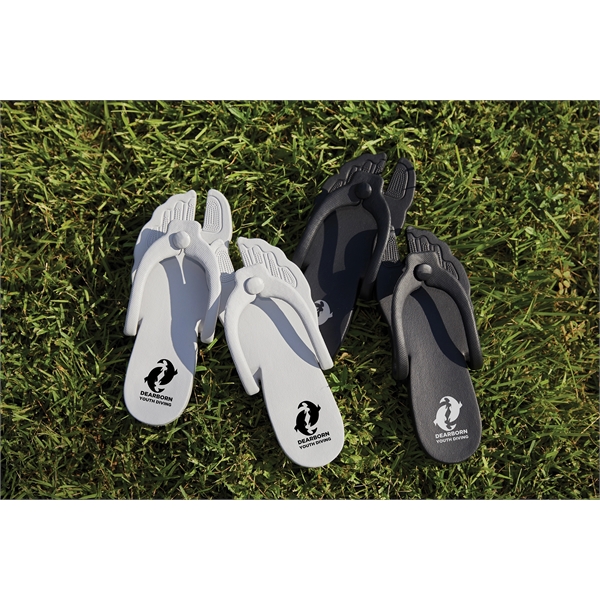 Unique travel Flip Flop that folds flat. Made from molded EVA.... from ASI 73520 Neet Feet / Neet Feet