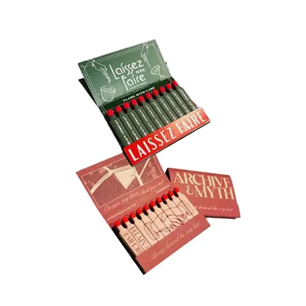 10-Stem "Retro Style" Specialty Matchbook w/Printed Stems... from ASI 31490 Admatch Corporation / Admatch-Regal