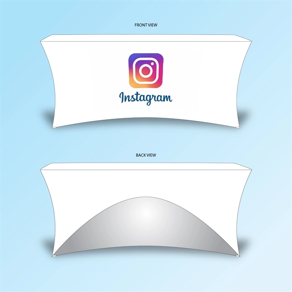 6ft Full Digital Open at Back Elastic Table Cover... from ASI 30442 Above & Beyond Advertising Products