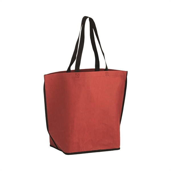 20" x 9" x 16" washable Kraft paper tote bag with... from ASI 35290 American Ad Bag Co