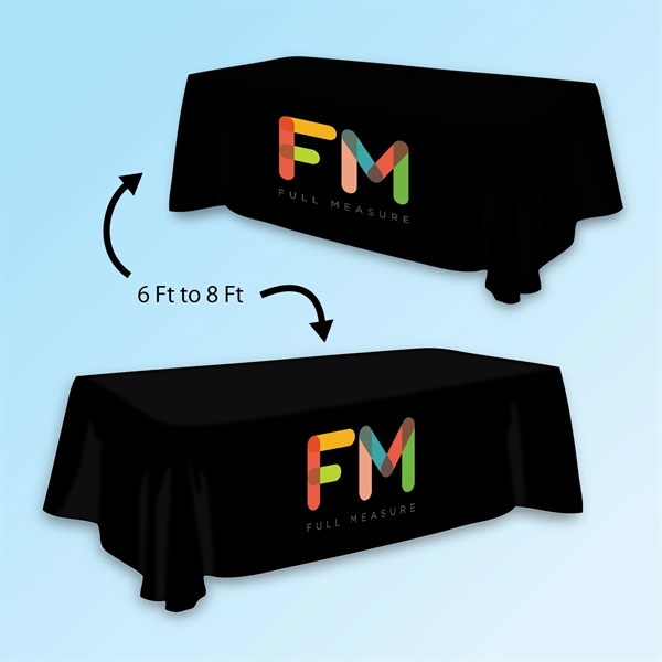 Convertible 6ft to 8ft Table Covers, Fully Digital.... from ASI 30442 Above & Beyond Advertising Products