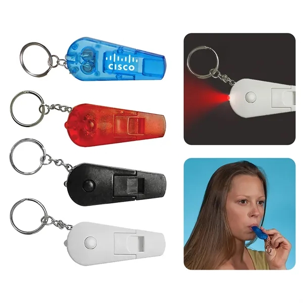 Flashlight whistle keychain.... from ASI 52710 Lincoln Line