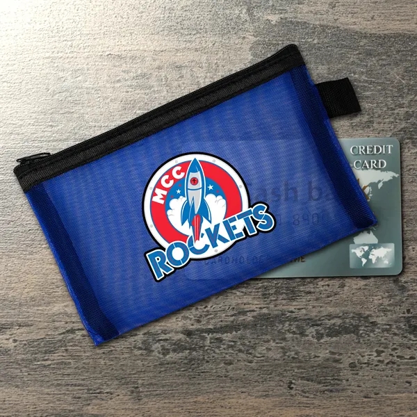 Large Recycled Mesh Zip Pouch... from ASI 30208 A P Specialties / AP Specialties
