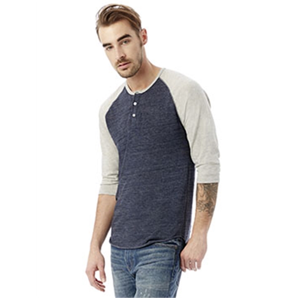 Alternative Unisex Eco-Jersey™ 3/4-SleeveRaglan Henley... from ASI 34063 alphabroder