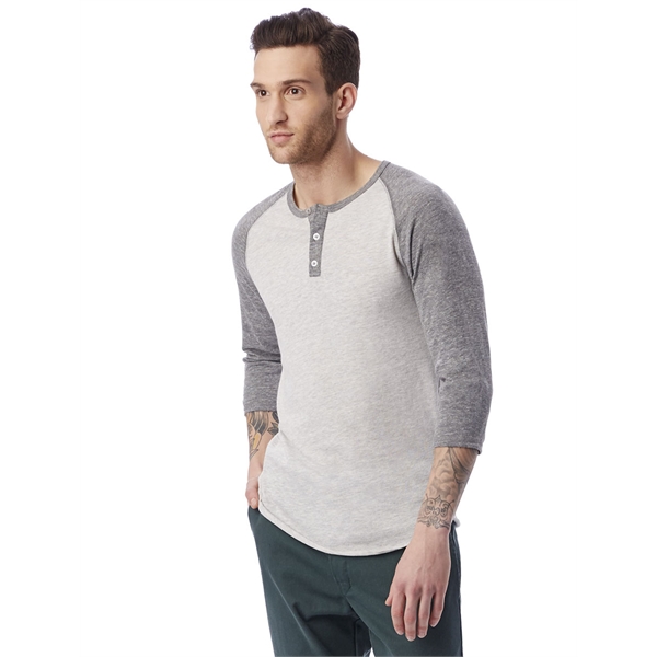 Alternative Unisex Eco-Jersey™ 3/4-SleeveRaglan Henley... from ASI 34063 alphabroder