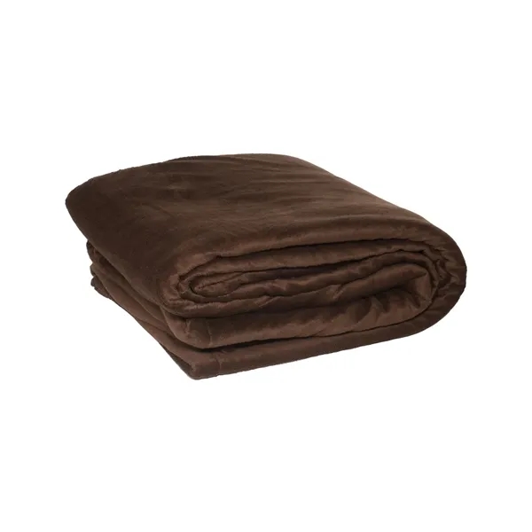 50" x 60" micro mink sherpa blanket with hidden embroidered pocket... from ASI 79530 Prime Line
