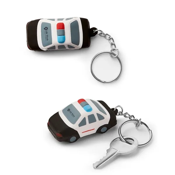 Police Car Shape Stress Ball Keychain... from ASI 79530 Prime Line