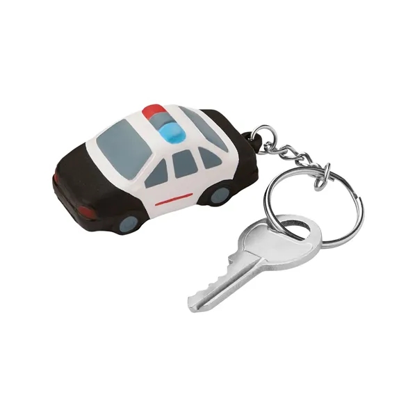 Police Car Shape Stress Ball Keychain... from ASI 79530 Prime Line