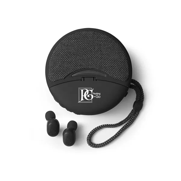 Wireless earbuds and speaker with a case, phone stand, and 500mAh... from ASI 79530 Prime Line