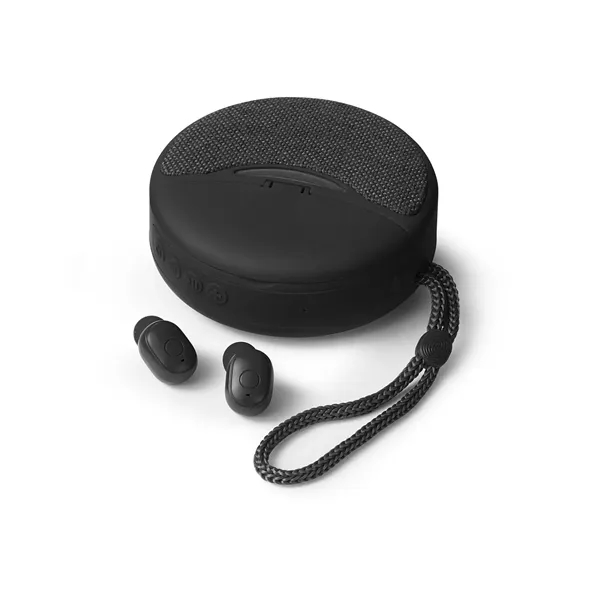 Wireless earbuds and speaker with a case, phone stand, and 500mAh... from ASI 79530 Prime Line