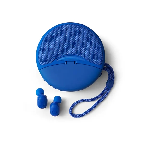 Wireless earbuds and speaker with a case, phone stand, and 500mAh... from ASI 79530 Prime Line