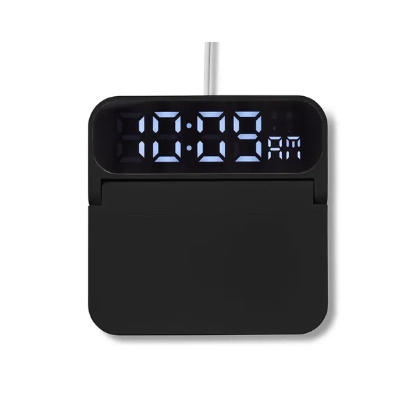 Alarm clock and wireless charger with three adjustable brightness levels and... from ASI 79530 Prime Line