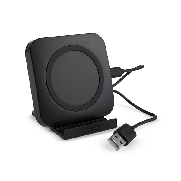 Wireless charging pad and phone stand with illuminated logo.... from ASI 79530 Prime Line