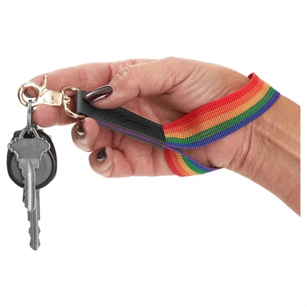 b.free Rainbow Pride Wrist Strap Keychain... from ASI 79530 Prime Line