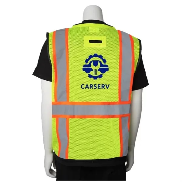 Two-Tone 11 Pocket Tech-Ready Mesh Surveyors Vest... from ASI 89320 Starline USA Inc