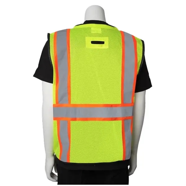 Two-Tone 11 Pocket Tech-Ready Mesh Surveyors Vest... from ASI 89320 Starline USA Inc