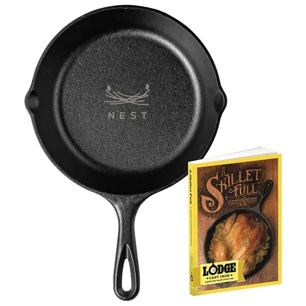 Lodge® 8" Cast Iron/Skillet Full Cookbook Gift Set... from ASI 89320 Starline USA Inc