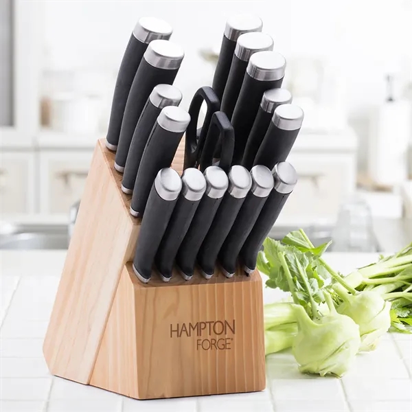 Hampton Forge® Epicure 17 Piece Cutlery Block Set... from ASI 89320 Starline USA Inc