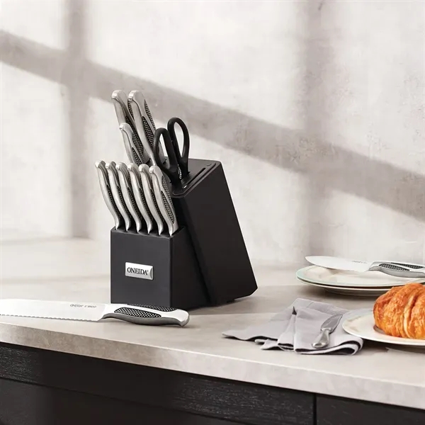 Oneida® 14 Piece Knife Set with Built-in Sharpener... from ASI 89320 Starline USA Inc