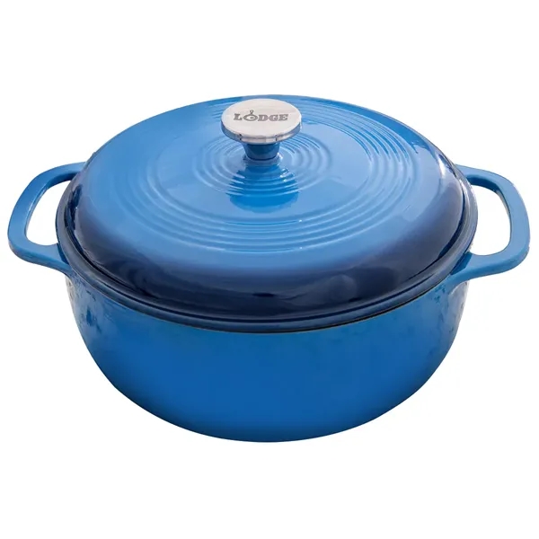 Lodge® 6 Qt Blue Enameled Cast Iron Dutch Oven... from ASI 89320 Starline USA Inc