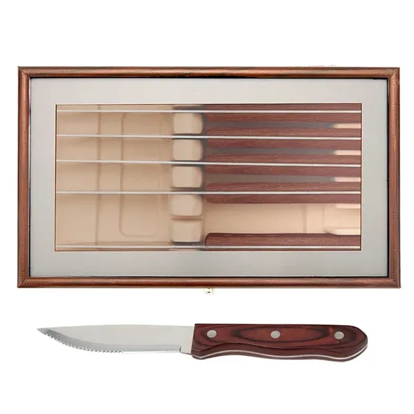 Manchurian Ash 6-Piece Steak Knife Set... from ASI 89320 Starline USA Inc