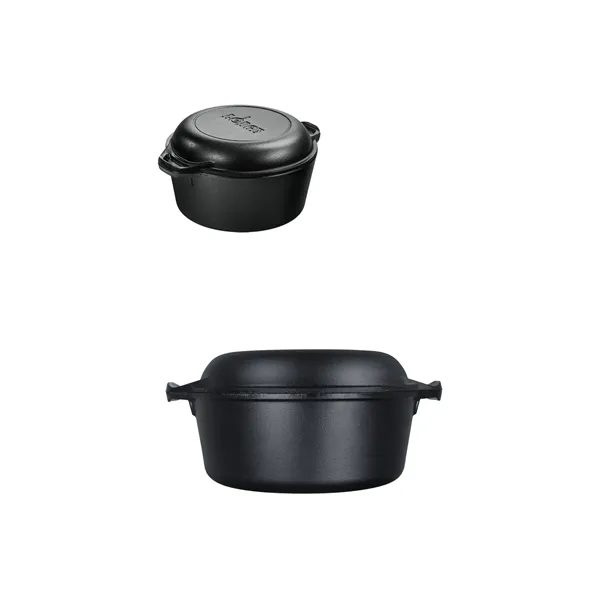 Lodge® 5 Qt Cast Iron Double Dutch Oven... from ASI 89320 Starline USA Inc
