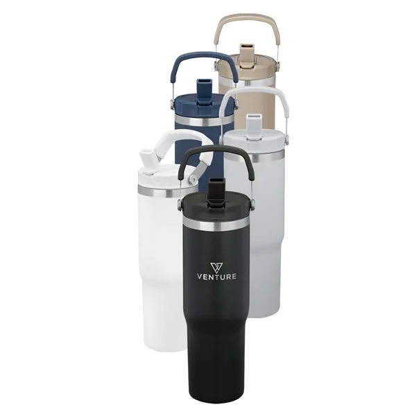 28oz Urban Peak® Pinnacle Flip Straw Tumbler... from ASI 89320 Starline USA Inc