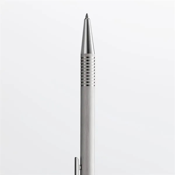 Logo Brushed Stainless Steel Ballpoint Pen... from ASI 89320 Starline USA Inc