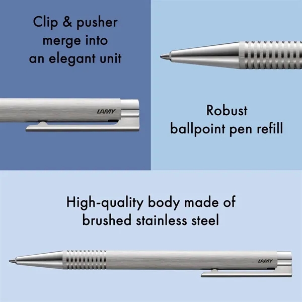 Logo Brushed Stainless Steel Ballpoint Pen... from ASI 89320 Starline USA Inc