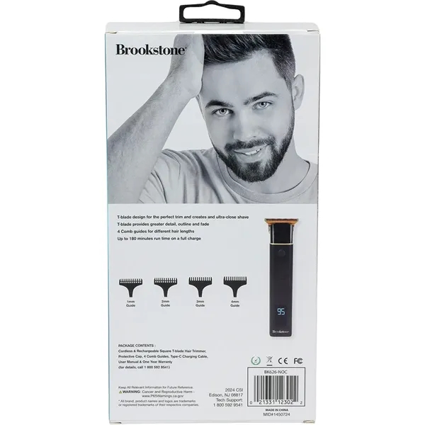 Brookstone® Square T-Blade Hair Clipper... from ASI 89320 Starline USA Inc