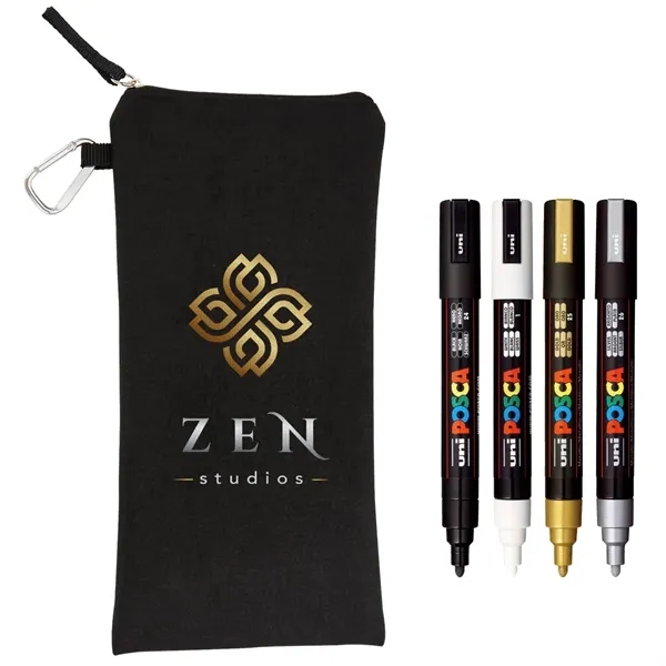 POSCA 4 Piece Metallic Marker Set with Bag... from ASI 89320 Starline USA Inc