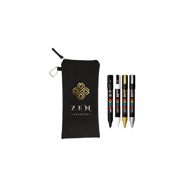 POSCA 4 Piece Metallic Marker Set with Bag... from ASI 89320 Starline USA Inc
