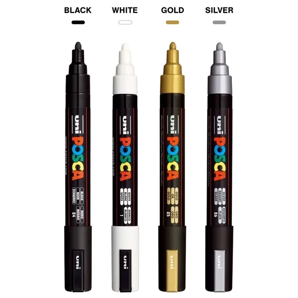 POSCA 4 Piece Metallic Marker Set with Bag... from ASI 89320 Starline USA Inc