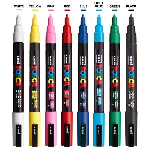POSCA 8 Piece Basic Marker Set with Bag - Fine... from ASI 89320 Starline USA Inc