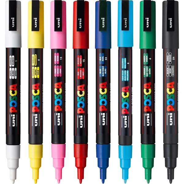 POSCA 8 Piece Basic Marker Set with Bag - Fine... from ASI 89320 Starline USA Inc