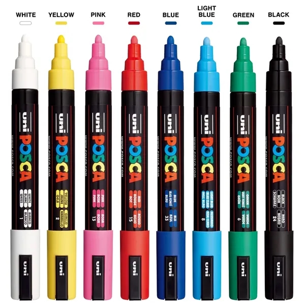 POSCA 8 Piece Basic Marker Set with Bag - Medium... from ASI 89320 Starline USA Inc