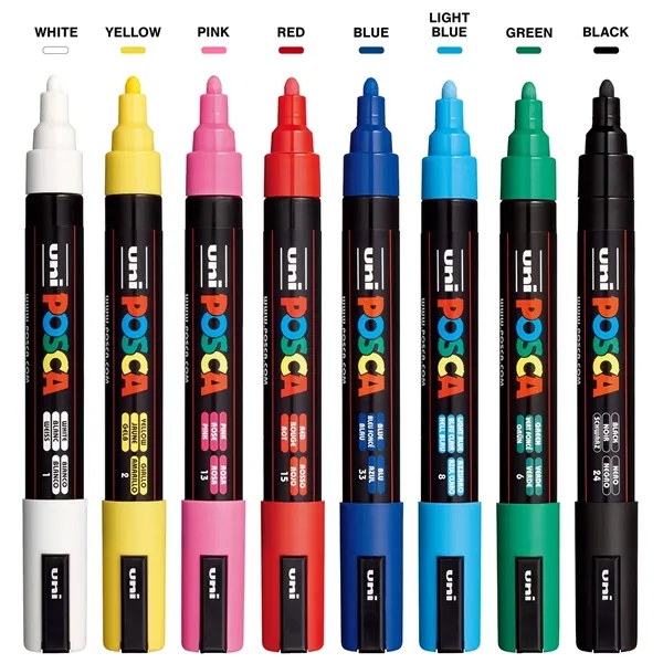 POSCA 8 Piece Basic Marker Set with Bag - Medium... from ASI 89320 Starline USA Inc