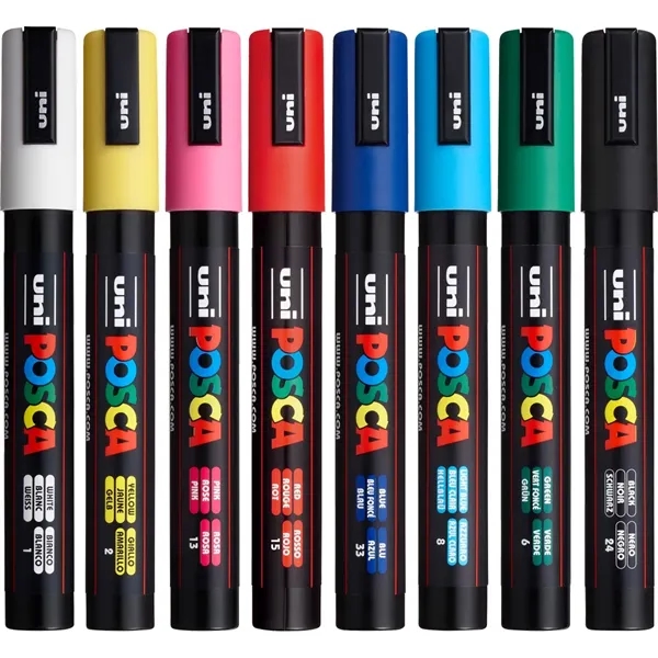 POSCA 8 Piece Basic Marker Set with Bag - Medium... from ASI 89320 Starline USA Inc