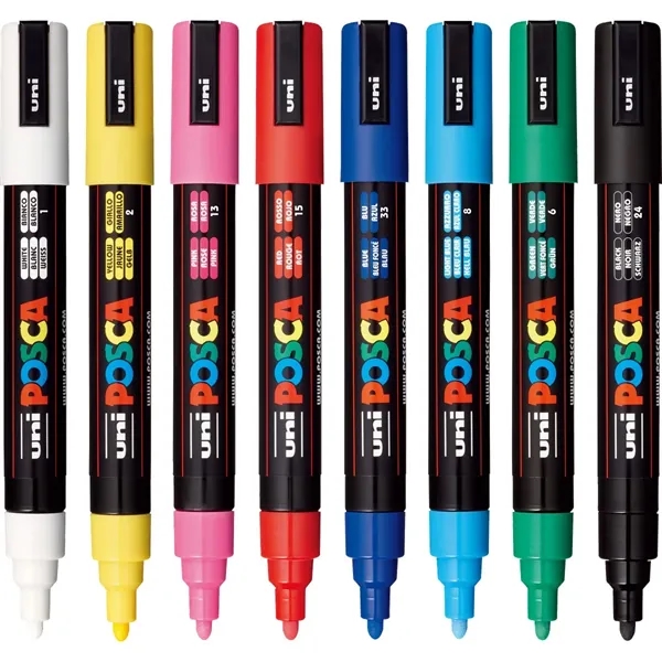 POSCA 8 Piece Basic Marker Set with Bag - Medium... from ASI 89320 Starline USA Inc