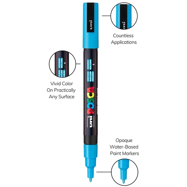 POSCA 8 Piece Soft Marker Set with Bag - Fine... from ASI 89320 Starline USA Inc