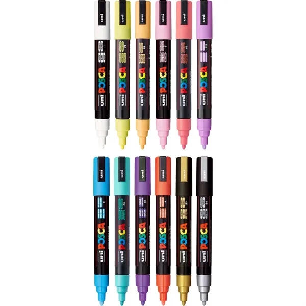 POSCA 12 Piece Soft Marker Set with Bag... from ASI 89320 Starline USA Inc