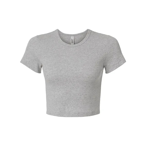 American Apparel Women's Baby Rib Cropped Tee... from ASI 84358 S&S Activewear