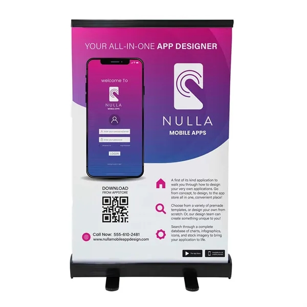 Economy Retractor reimagined - durable PVC base makes it the smart... from ASI 87188 Showdown Displays